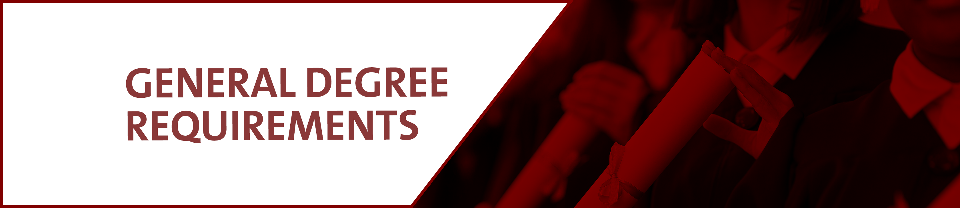 General Degree Requirements Banner